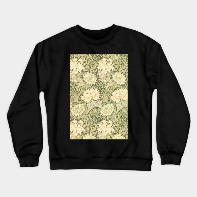 Chrysanthemum by William Morris Crewneck Sweatshirt by MasterpieceCafe